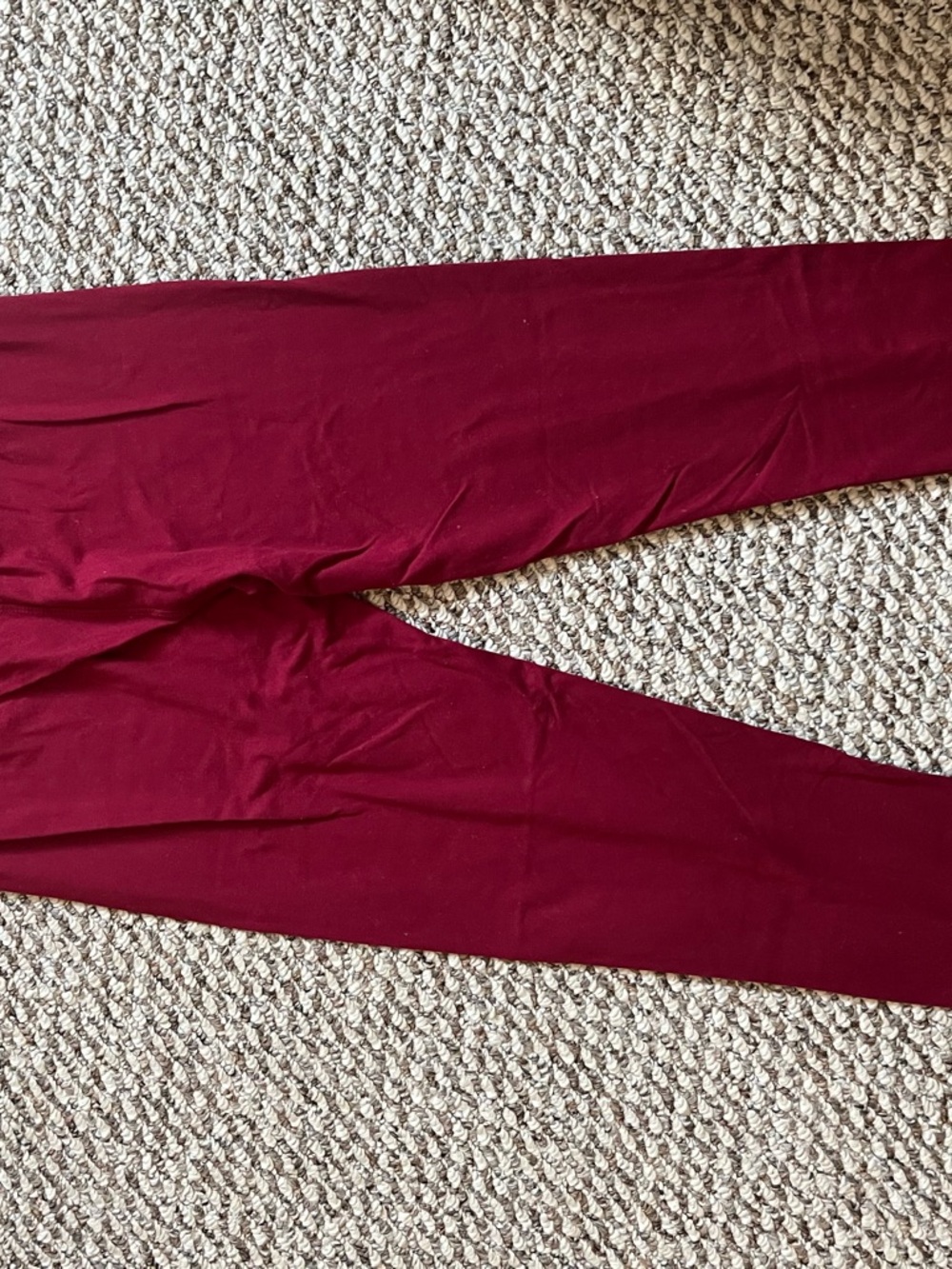 Burgundy Stretch Leggings